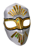 MÍSTICO (pro-LYCRA) Adult Lucha Libre Wrestling Costume Mask - Silver Dust