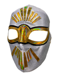 MÍSTICO (pro-LYCRA) Adult Lucha Libre Wrestling Costume Mask - Silver Dust