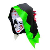 SKELETOR Adult Lucha Libre Wrestling Mask (pro-fit) Hot Green